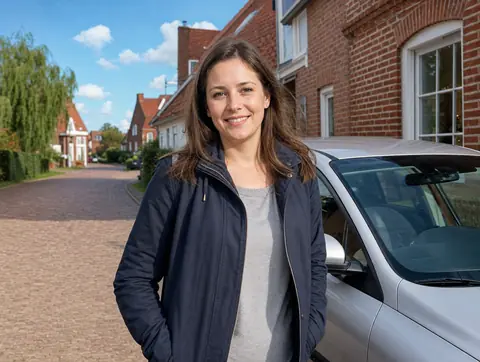 Verkäufer aus Herrieden mit dem verkauften Fahrzeug
